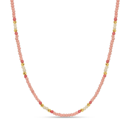 Set/8 Assorted 2mm seed bead necklaces