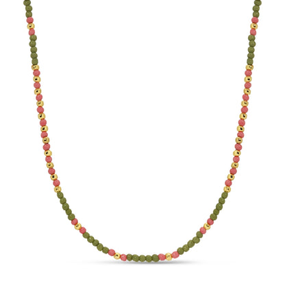 Set/8 Assorted 2mm seed bead necklaces
