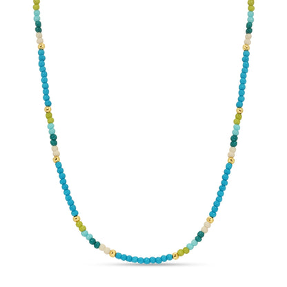 Set/8 Assorted 2mm seed bead necklaces