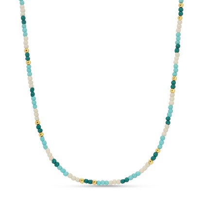 Set/8 Assorted 2mm seed bead necklaces