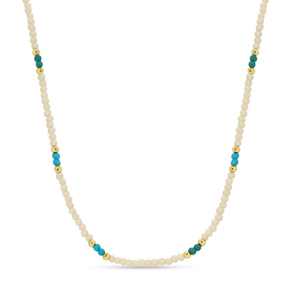 Set/8 Assorted 2mm seed bead necklaces