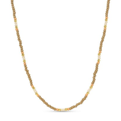 Set/8 Assorted 2mm seed bead necklaces