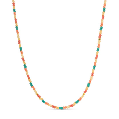 Set/8 Assorted 2mm seed bead necklaces