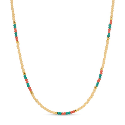Set/8 Assorted 2mm seed bead necklaces