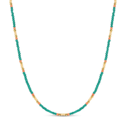 Set/8 Assorted 2mm seed bead necklaces