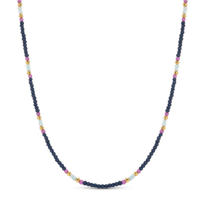 Set/8 Assorted 2mm seed bead necklaces
