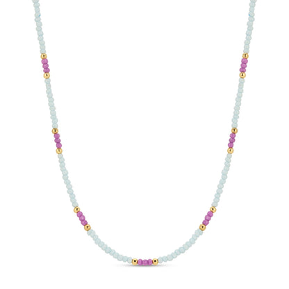 Set/8 Assorted 2mm seed bead necklaces