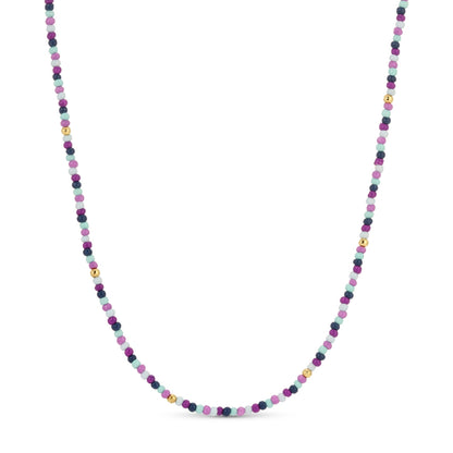 Set/8 Assorted 2mm seed bead necklaces