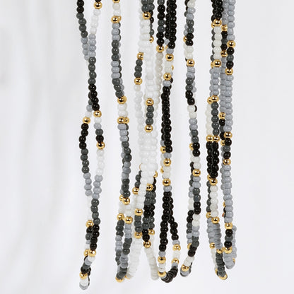 Set/8 Assorted 2mm seed bead necklaces
