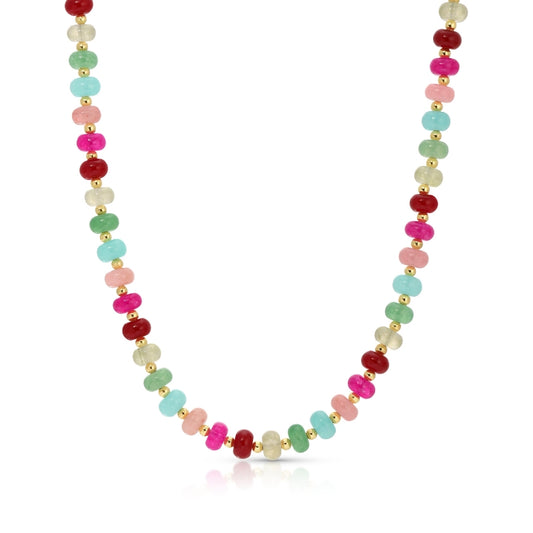 Vibrant Stone Statement Necklace
