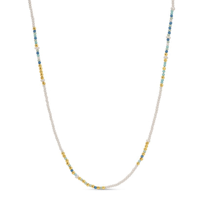 Set/4 Assorted Seed Bead Necklaces with Fresh Water Pearl Accents
