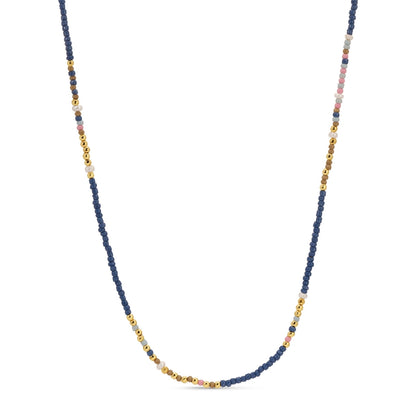 Set/4 Assorted Seed Bead Necklaces with Fresh Water Pearl Accents