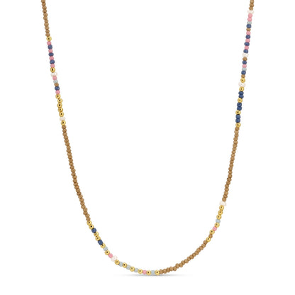Set/4 Assorted Seed Bead Necklaces with Fresh Water Pearl Accents