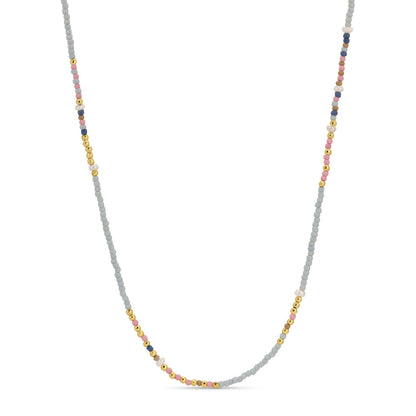 Set/4 Assorted Seed Bead Necklaces with Fresh Water Pearl Accents