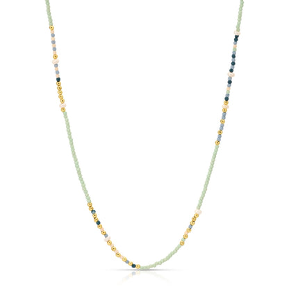Set/4 Assorted Seed Bead Necklaces with Fresh Water Pearl Accents