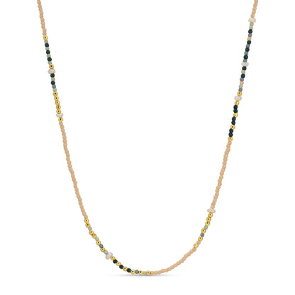 Set/4 Assorted Seed Bead Necklaces with Fresh Water Pearl Accents