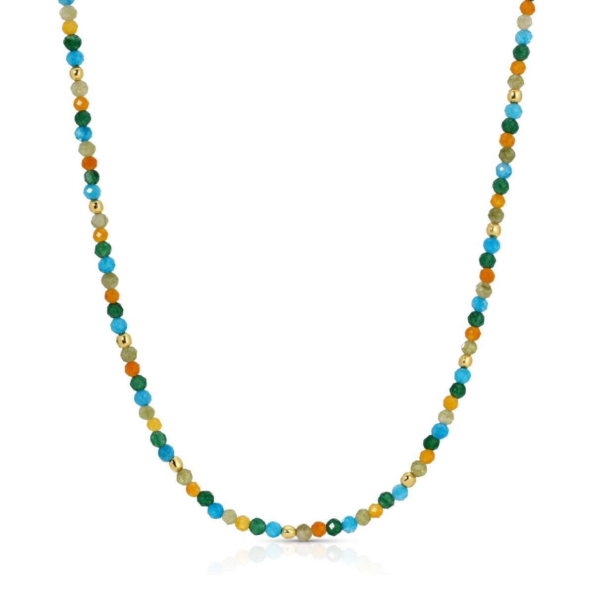 Delicate Beaded Stone Necklace