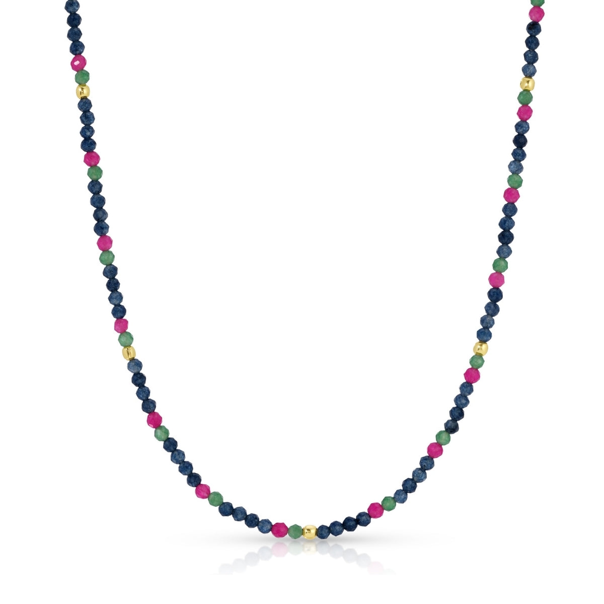 Delicate Beaded Stone Necklace