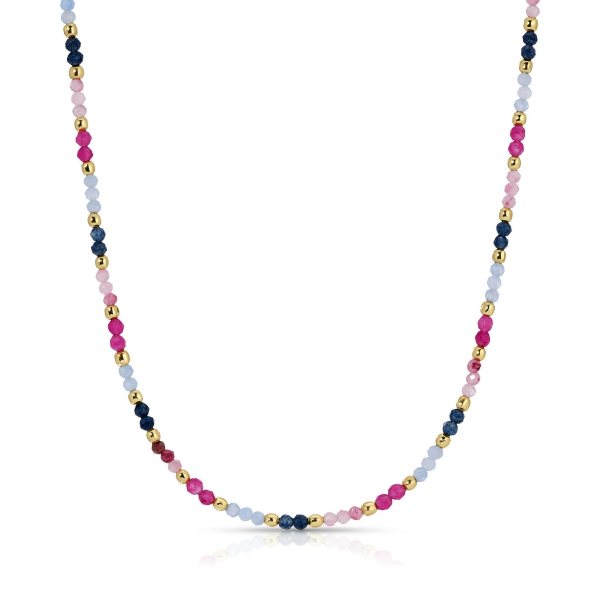 Delicate Beaded Stone Necklace