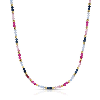 Delicate Beaded Stone Necklace