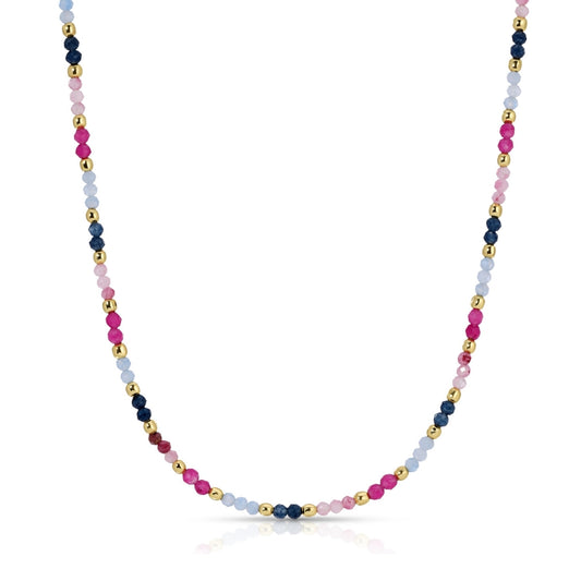 Delicate Beaded Stone Necklace