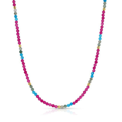 Delicate Beaded Stone Necklace