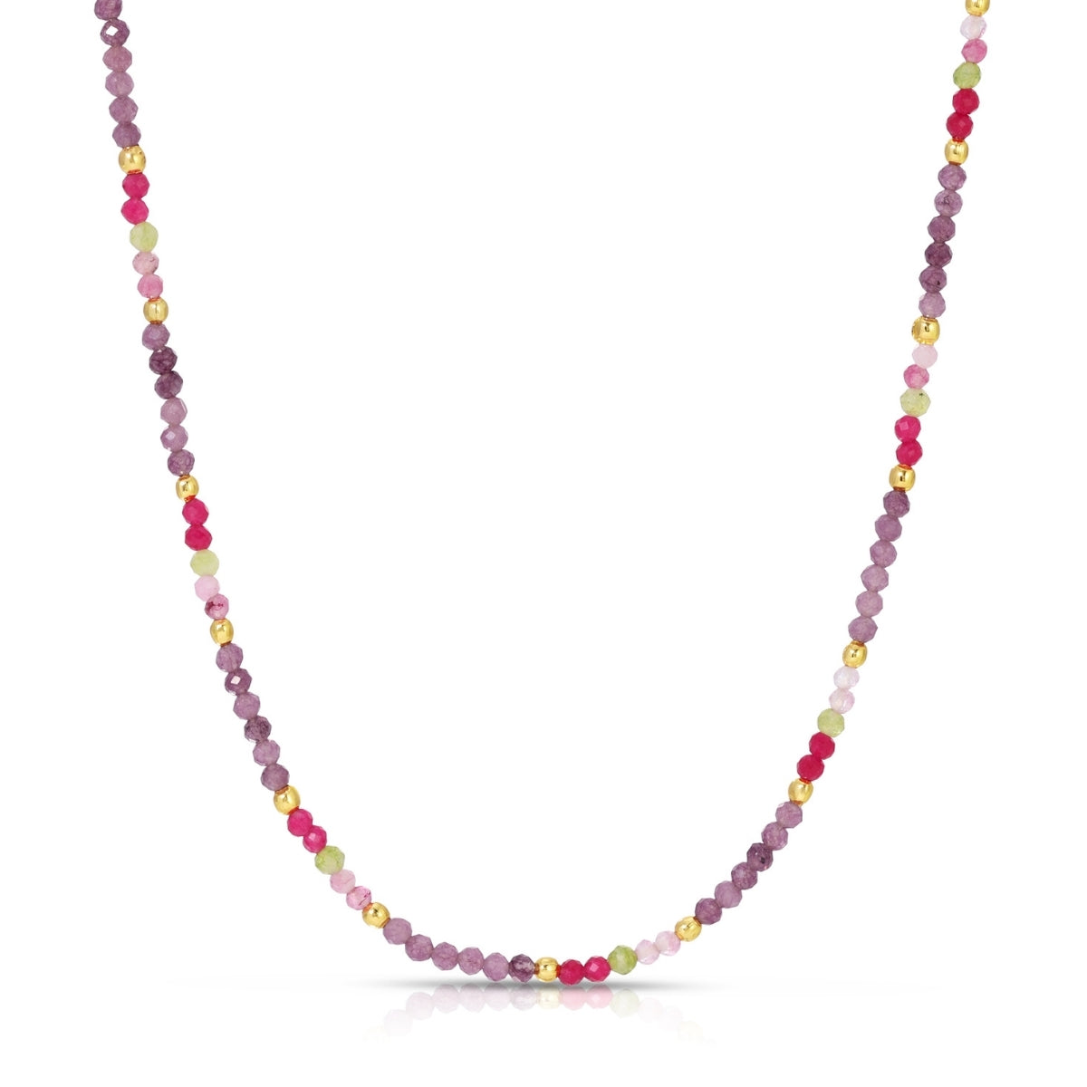 Delicate Beaded Stone Necklace