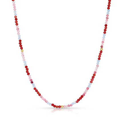 Delicate Beaded Stone Necklace