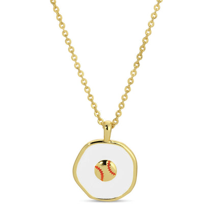 Grand Slam, Baseball Pendant Necklace