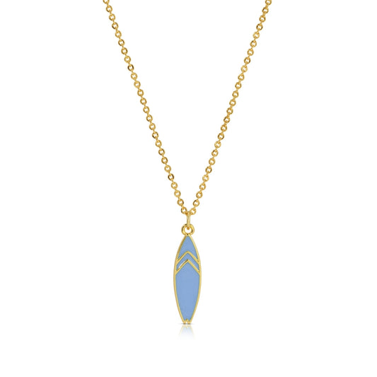 Catch the Wave! Enamel Surfboard Necklace