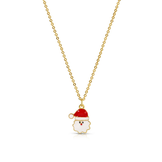 Delivering Joy | Enamel Santa Pendant