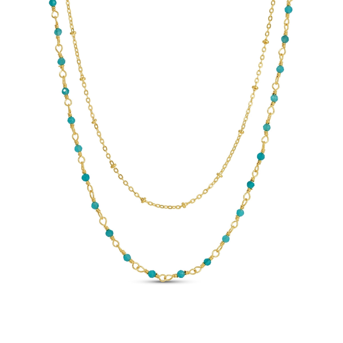 Delicate Layered Stone Necklace