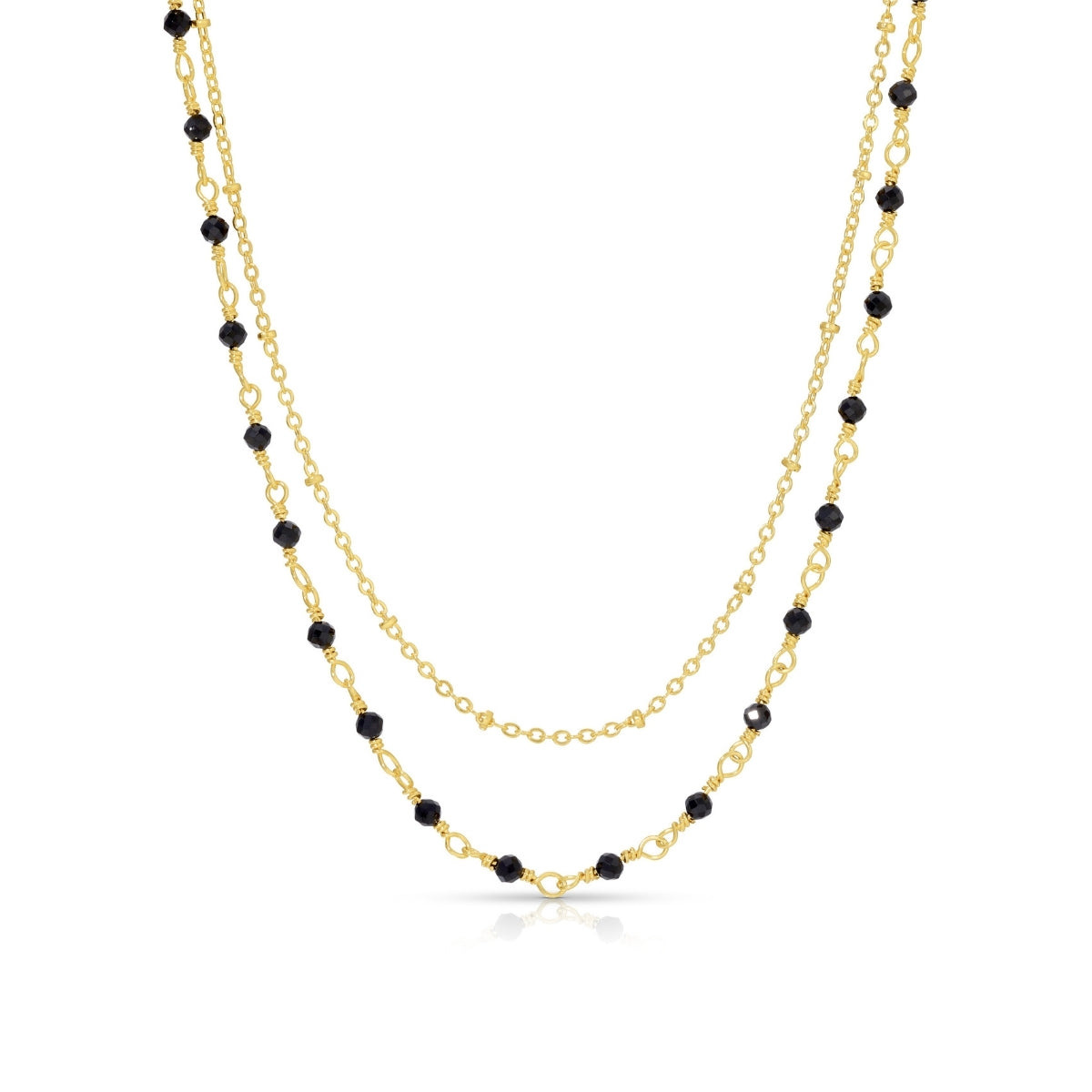 Delicate Layered Stone Necklace