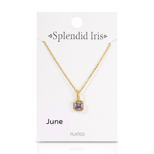 Birthstone Solitaire Necklace