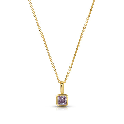 Birthstone Solitaire Necklace