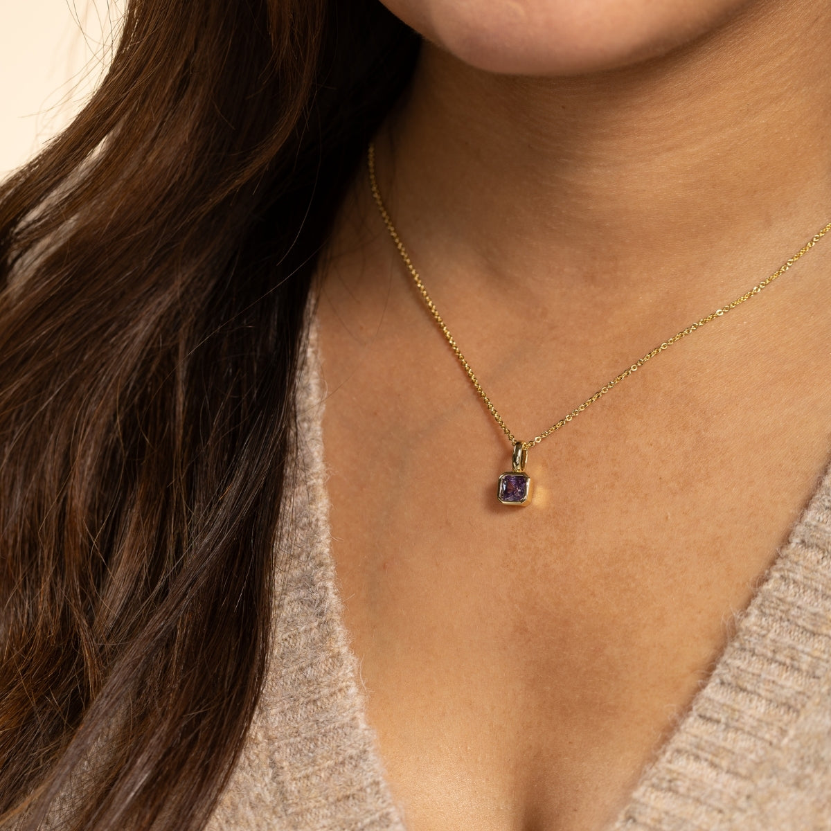 Birthstone Solitaire Necklace