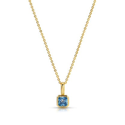 Birthstone Solitaire Necklace