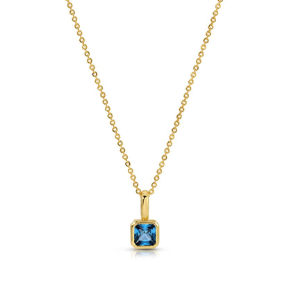 Birthstone Solitaire Necklace