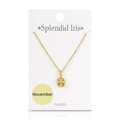 Set/24 Birthstone Solitaire Necklaces