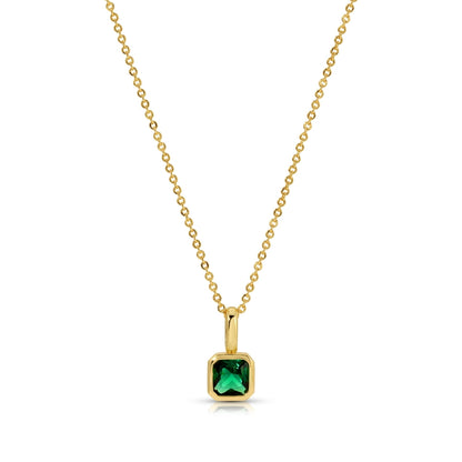 Birthstone Solitaire Necklace