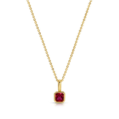 Birthstone Solitaire Necklace