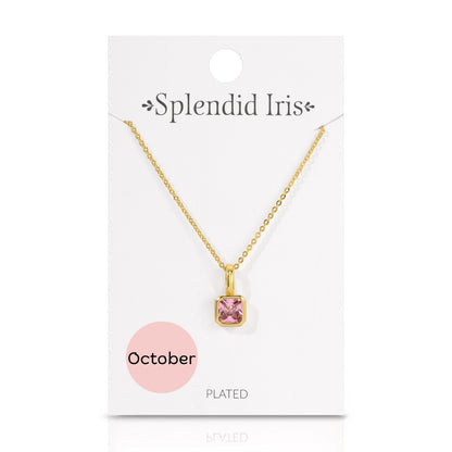 Set/24 Birthstone Solitaire Necklaces