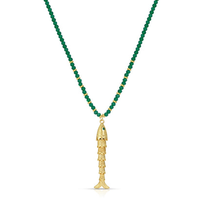 Rising Tide Fish Pendant Necklace