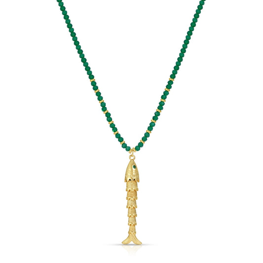 Rising Tide Fish Pendant Necklace