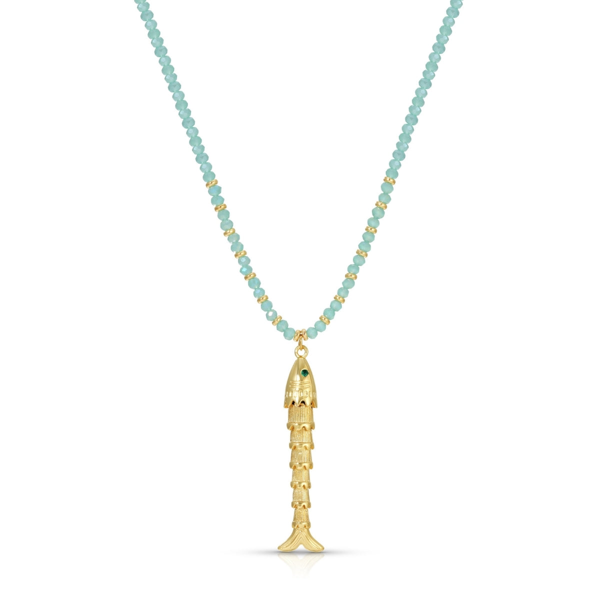 Rising Tide Fish Pendant Necklace