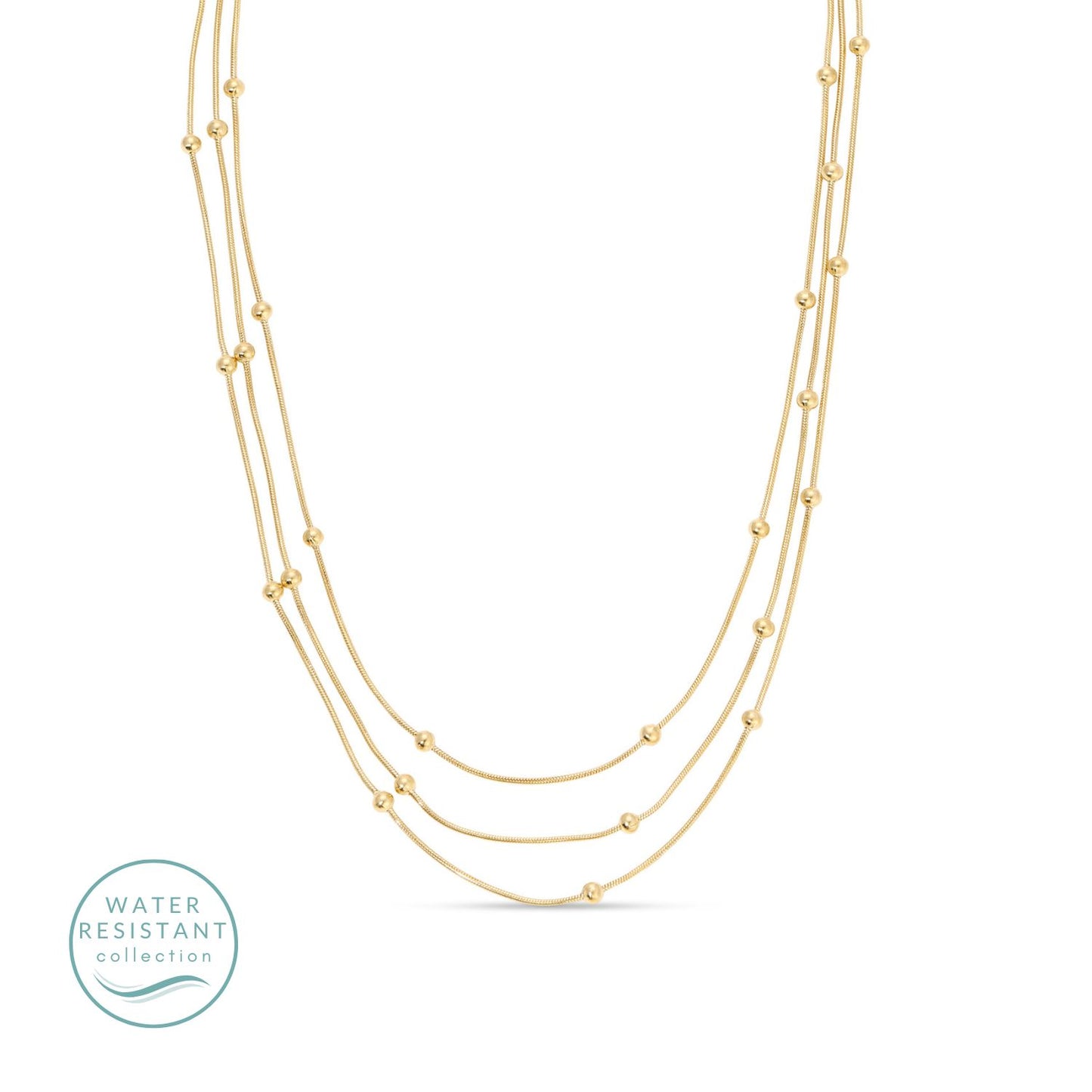 Simplicity Layered Up, Triple Layer Neklace