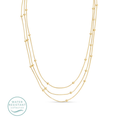 Simplicity Layered Up, Triple Layer Neklace