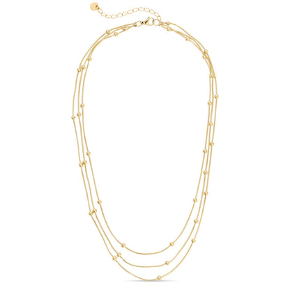 Simplicity Layered Up, Triple Layer Neklace