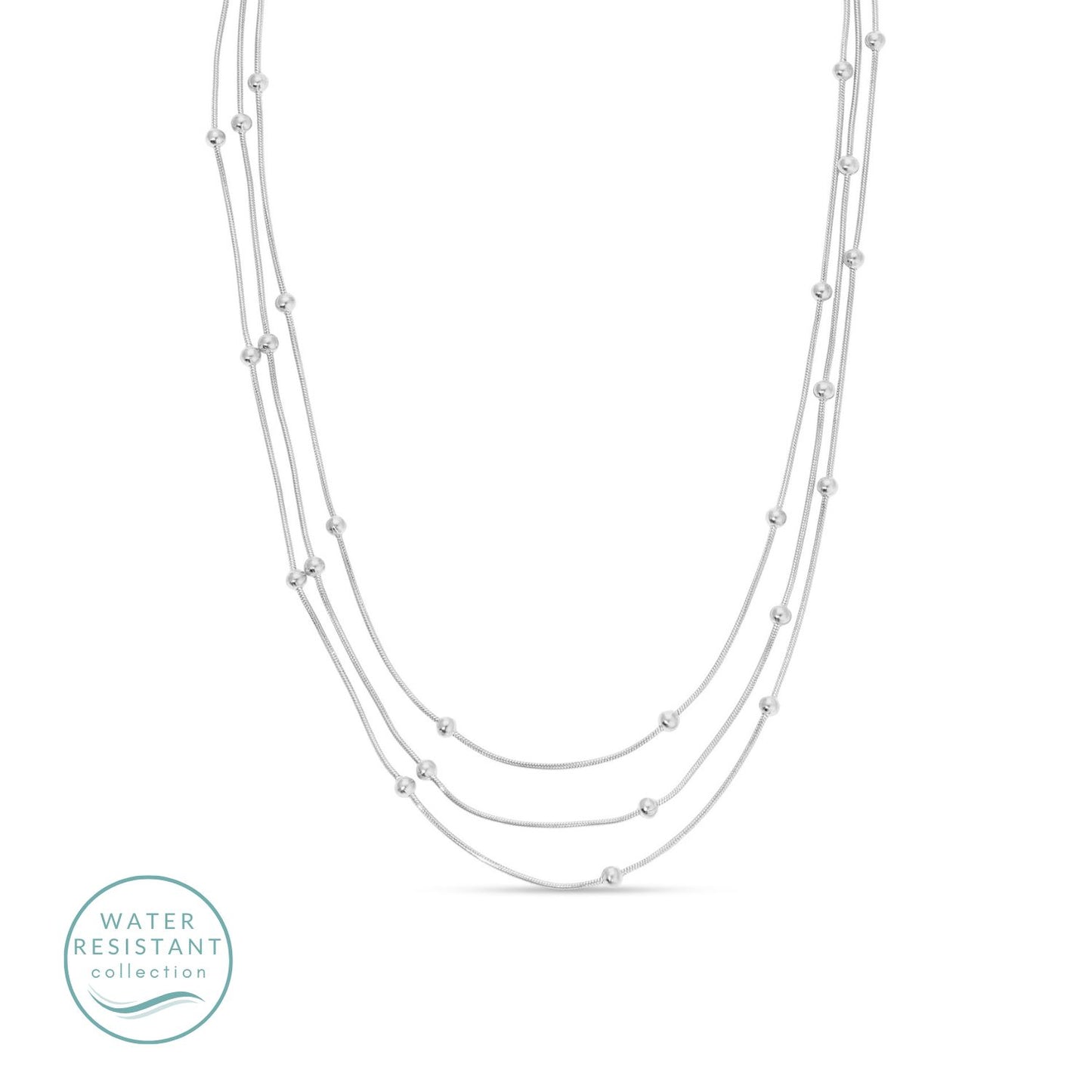 Simplicity Layered Up, Triple Layer Neklace