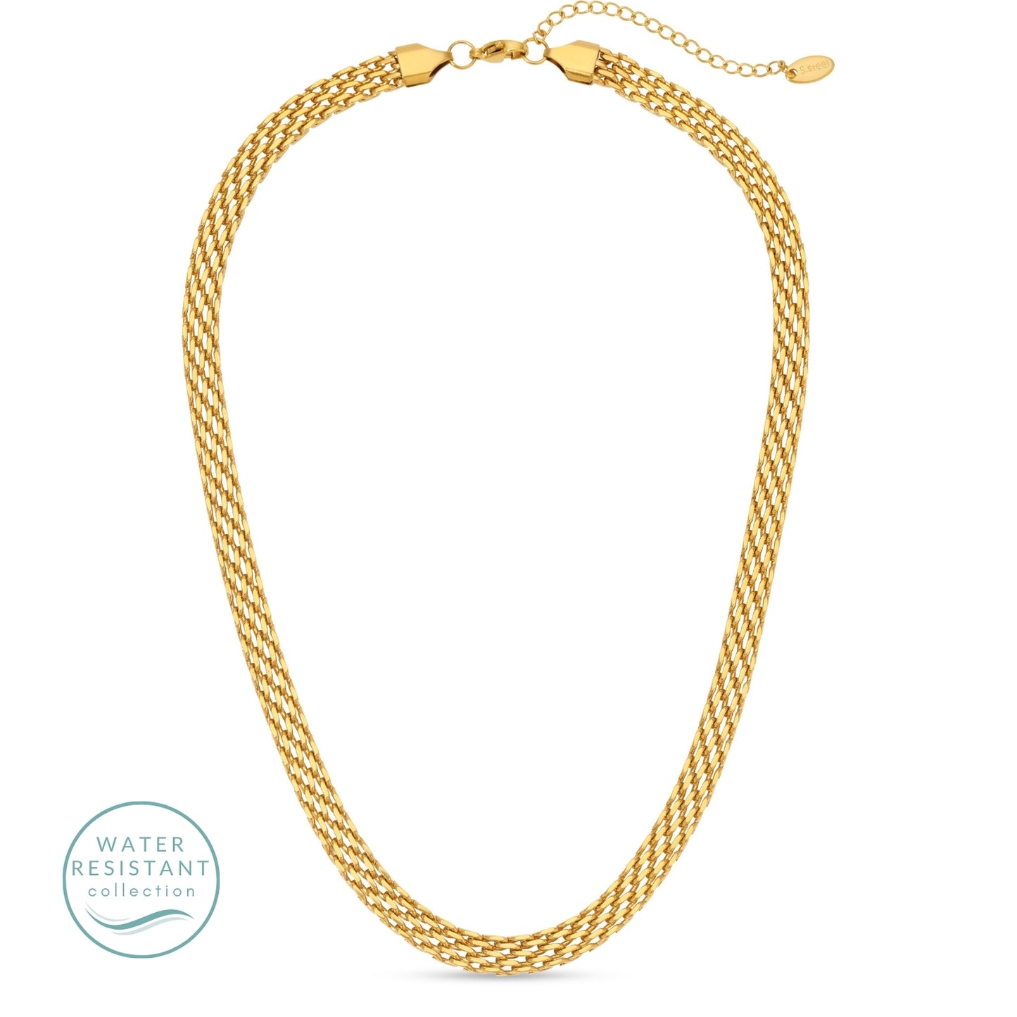 Wide Collar Necklace, Water Resistant